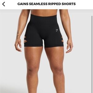 Gains Seamless Ripped Shorts - Gymshark